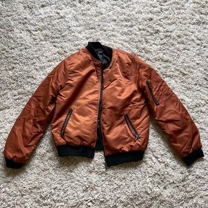 Burnt Orange bomber jacket